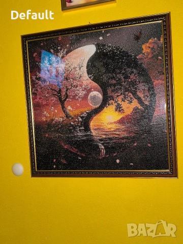 Диамантен гоблен-Ин и ян -Уникат, снимка 2 - Гоблени - 53721845