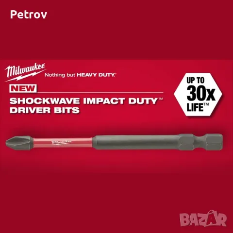Milwaukee - SHOCKWAVE - Impact Duty - 75 броя Комплект ЧИСТО НОВИ УДАРНИ Битове, Накрайници/GERMAN, снимка 14 - Винтоверти - 44704778