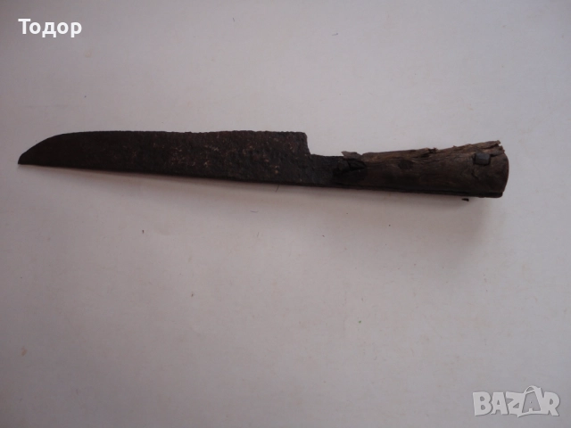 Голям старинен овчарски нож каракулак 2, снимка 7 - Ножове - 52824923