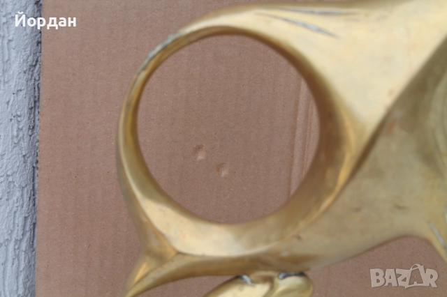 Бронзова фигурка-Риба, снимка 4 - Колекции - 51811200