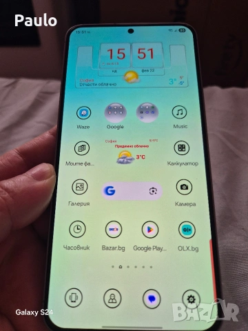 Samsung Galazy S25plus, 256gb Silver Shadow,Гаранция