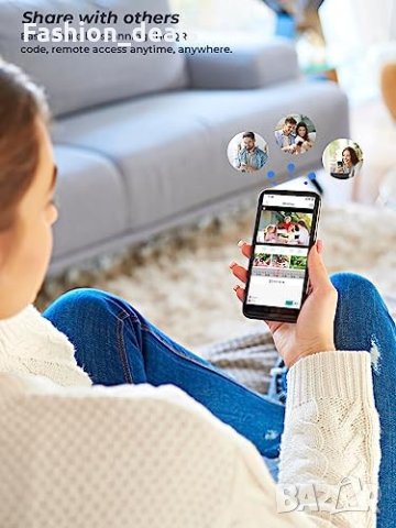 Нова 1080P камера за видеонаблюдение Сигурност Завъртане 360°, снимка 7 - HD камери - 41785165