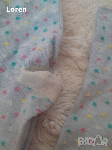 Подарявам!Светло сини чорапки на точици, снимка 4 - Чорапи - 51093919