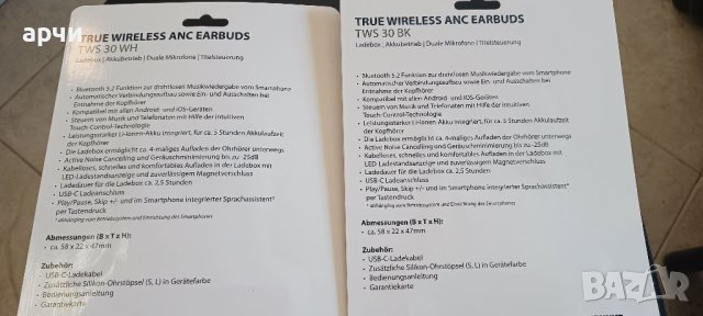 BLAUPUNKT TWS 30  bluetooth истински блутут безжични слушалки, снимка 2 - Безжични слушалки - 41575322