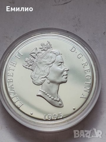 CANADA 🇨🇦  $ 20 DOLLARS 1993 год.SILVER PROOF & 24K GOLD  , снимка 2 - Нумизматика и бонистика - 35819830