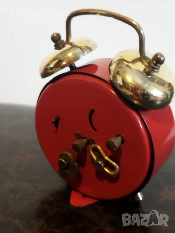Стар анимиран будилник, настолен часовник, снимка 5 - Антикварни и старинни предмети - 51372900