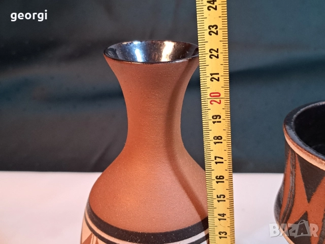 немски керамични вази Udo Mertzdorf 28/6, снимка 6 - Вази - 52066088