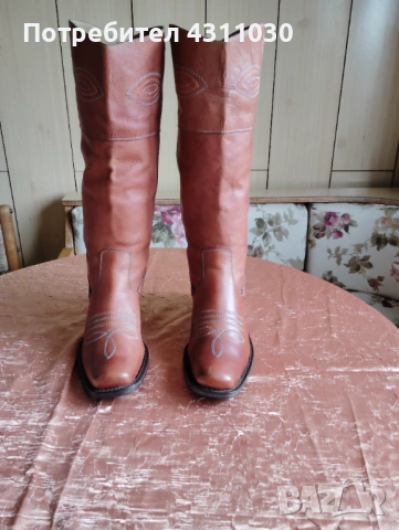 Дамски ботуши естествена кожа ALDO 39 номер, снимка 2 - Дамски ботуши - 53166377