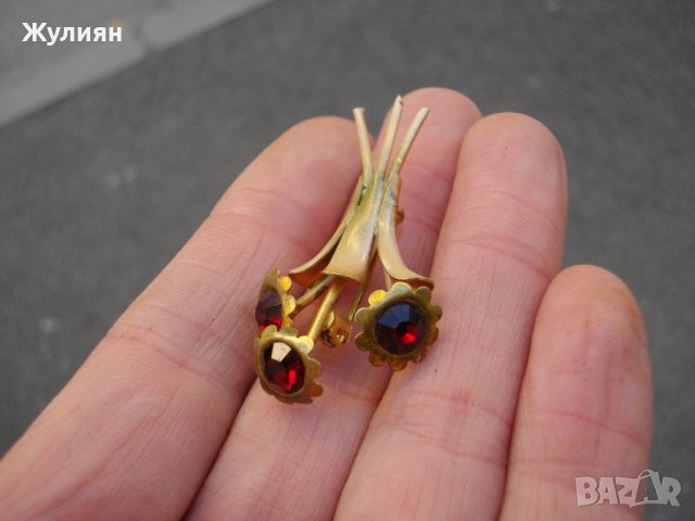 СТАРА ПОЗЛАТЕНА БРОШКА, снимка 2 - Антикварни и старинни предмети - 44199297