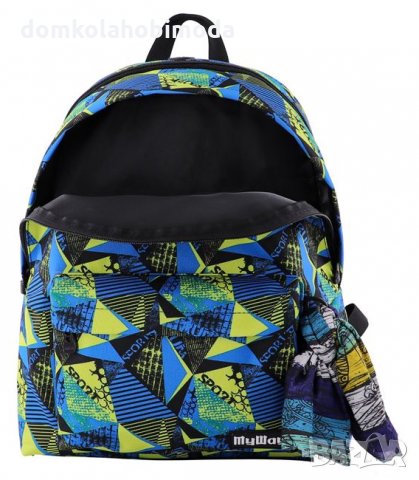 Раница с две прегради и два джоба, Меки презрамки, Подсилен гръб,35x15x45 см,Джоб за телефон с изход, снимка 5 - Раници - 33888956