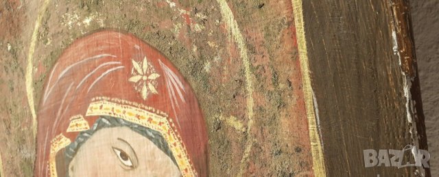 Св. Богородица Стара рисувана голяма икона  50х38 см, снимка 3 - Икони - 42511893