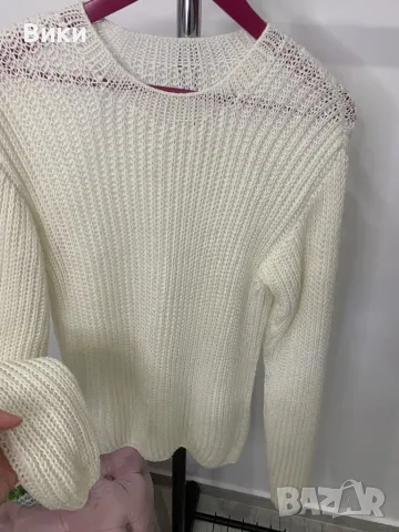 Ръчно плетене блуза универсален размер, снимка 4 - Блузи с дълъг ръкав и пуловери - 48834819
