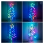 Коледна LED неонова елха с дистанционно, Многоцветна , снимка 3