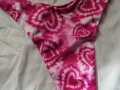 Нов комплект розов дамски бански от две части с принт сърчица р-р XS, S, M, L , снимка 8