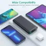 Power Bank 33800mAh, преносимо зарядно устройство с голям капацитет и бързо зареждане с 5 изхода и 2, снимка 3
