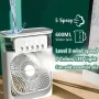 Преносим Въздушен 3 в 1 Охладител, Овлажнител и Вентилатор с Air Cooler LED и Резервоар за Вода 600 , снимка 2
