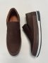 Мъжки ежедневни обувки от естествен набук - Кафяви - 45, снимка 1 - Ежедневни обувки - 41549425