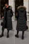 Moncler Дамски Дълъг Елек Със Силиконов Пълнеж И Естествен Косъм На Качулката Код A1862, снимка 3