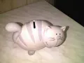 Коте бежово касичка нова керамика 17х12х11см, снимка 2