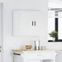 vidaXL Кухненски стенен шкаф Porto, бял, инженерно дърво, снимка 4