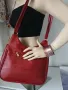 Дамска червена чанта, снимка 3