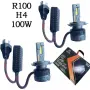 LED крушки R100 H4 200W 6000K комплект 2 броя, снимка 1