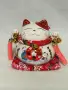Порцеланова касичка Maneki Neko - котката на късмета (Jade Temple) – 14 см, снимка 1