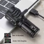 Компактен и силен фенер 6000К USB Type C , снимка 6
