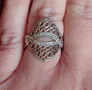 Сребърен пръстен с циркониеви камъчета, снимка 5