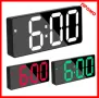 СВЕТЕЩ LED ЧАСОВНИK С ГОЛЕМИ ЦИФРИ НА ТОК ИЛИ БАТЕРИИ, ТЕРМОМЕТЪР БУДИЛНИК АЛАРМА.СВЕТЕЩИ ЧАСОВНИЦИ​, снимка 1