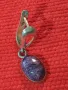 СТАРА ПОСРЕБРЕНА РЕТРО АРТ СТИЛ СКЪПОЦЕННА ОБЕЦА с ШЛИФОВАН АМЕТИСТ 47937, снимка 11