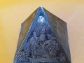 пирамида старинна бронз с инкрустации, снимка 6