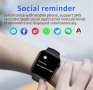 Нов Водоустойчив Смарт часовник  за iOS Android Фитнес тракер за Жени Мъже 1,85 инча Подарък, снимка 6