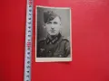 Армейска снимка картичка  немски войник Вермахт 3 Райх , снимка 1