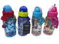 Цветна детска бутилка за вода с вградена сламка, снимка 3