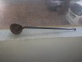 Стара голяма кована леярска лъжица инструмент, снимка 1