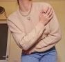 Пуловер дамски бебешко розов, снимка 4