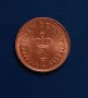 1/2 пени Великобритания 1980 , Кралица Елизабет II penny 1980 половин пени, снимка 2