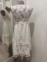 Нестандартна рокля дантела с декорация S/M, снимка 3