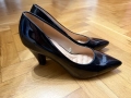 Дамски лачени обувки на ток 37 номер, снимка 1