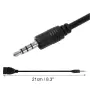 Преходен кабел 3.5 mm AUX към USB 21 cm, снимка 3