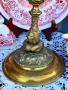 Антикварен бронзов свещник, снимка 3