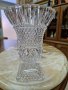Красива антикварна френска кристална ваза със столче, снимка 3