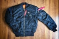 ALPHA INDUSTRIES MA-1 Heritage Bomber Jacket - S, снимка 1