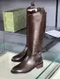 Gucci Дамски Ботуши Гучи - Черни Или Кафеви Код E168, снимка 4