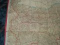 Стара Ретро Карта на Пътищата на БЪЛГАРИЯ-1958г. , снимка 2