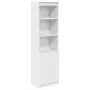 vidaXL Висок шкаф, бял, 50x35x180 cм инженерно дърво, снимка 1