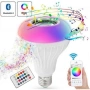 Музикална LED крушка с Bluetooth и дистанционно управление, снимка 1