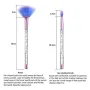 Четки за грим с кристални дръжки - 7 броя, снимка 3