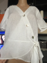 Ленена блуза тип сако H&M (нова, с етикет), размер 44, снимка 2